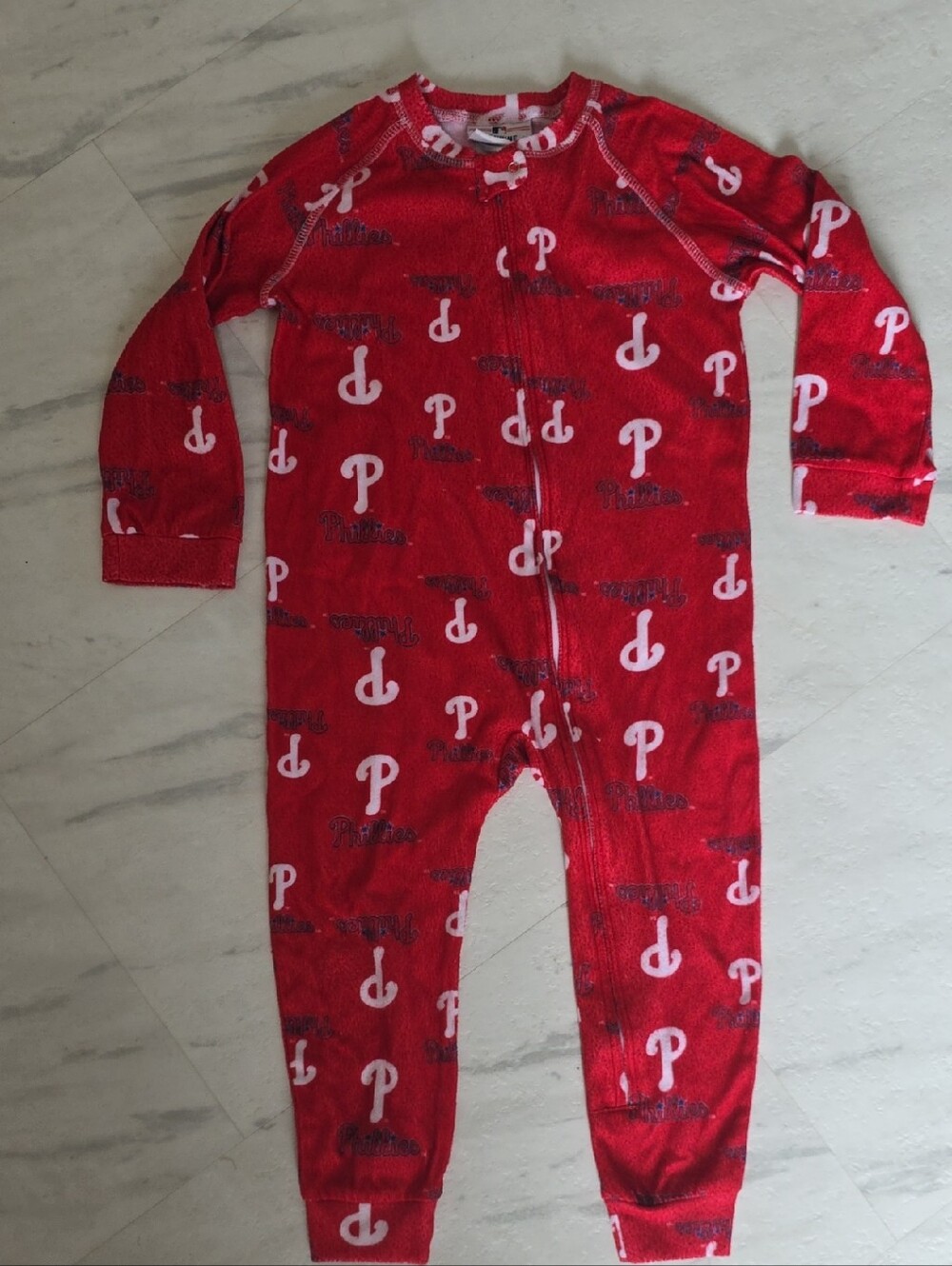 Phillies Genuine Merchandise 3T One-Piece Pajamas
